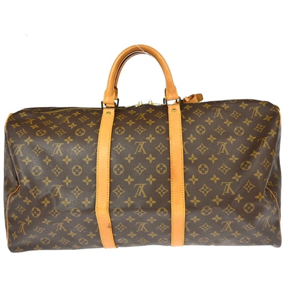 Louis Vuitton Brown Monogram Duffel Bag 60 - Picture 4 of 10